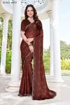 Aditi By Nari Fashion Fendy Satin Silk Zarkan Border Saree